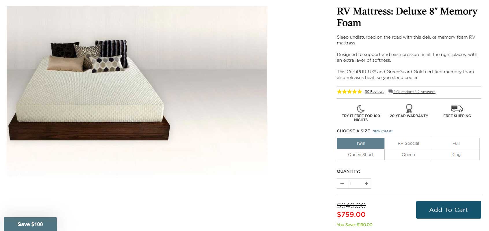 RV-Mattress-Plush-Beds
